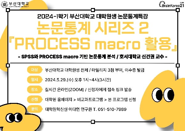 2024-1학기 대학원생 논문통계특강 2차-PROCESS macro 섬네일